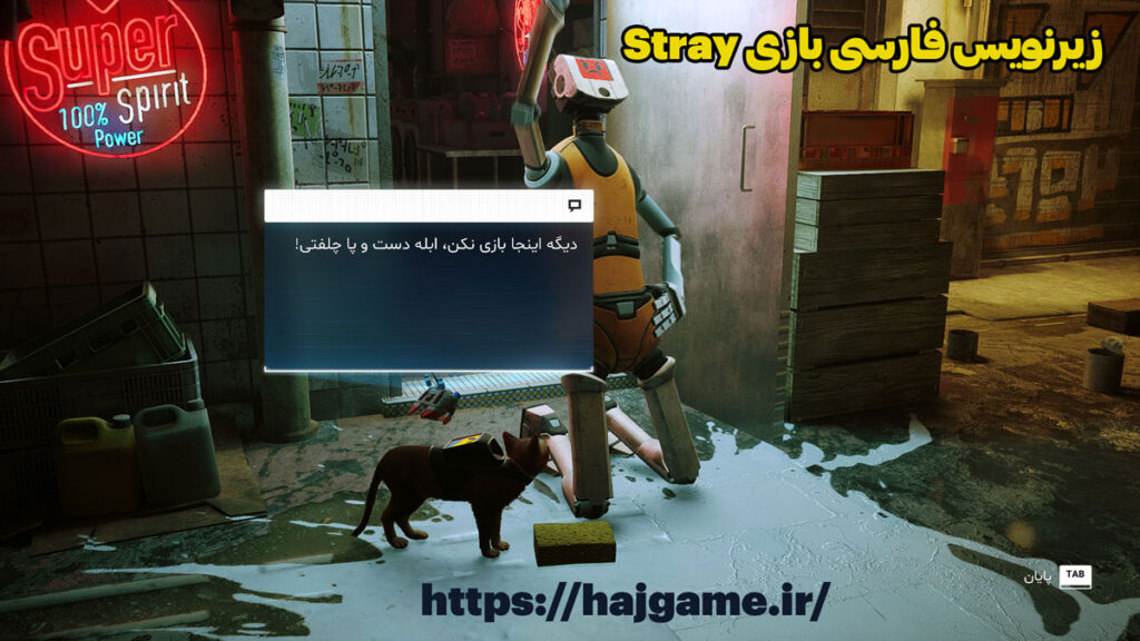 زیرنویس فارسی بازی Stray