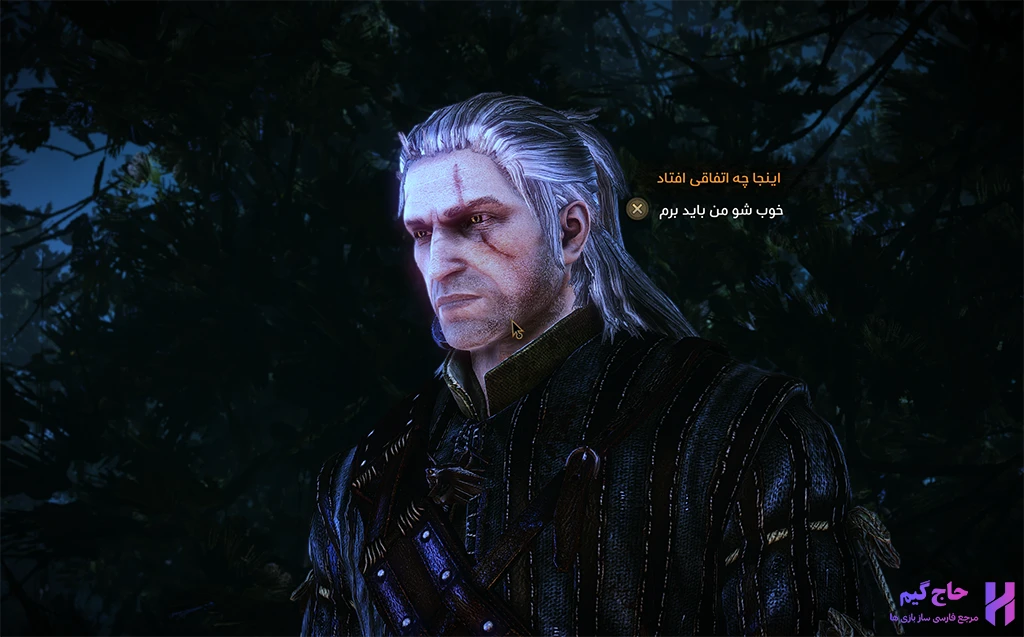 زیرنویس فارسی بازی The Witcher 2 در محیط گیمپلی